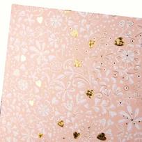 balajos - Svečių-užrašų knyga GOLDBUCH 77034 Finamente rosé, 25x20 cm, balti lapai - 2 nuotrauka