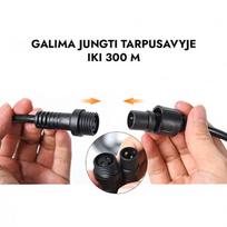 girliandos - Lauko girlianda (LED lemputės) 30 m Perl juoda - 5 nuotrauka