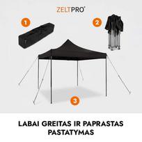 prekybines palapines - Prekybinė Palapinė 2x2 Žalia Zeltpro EKOSTRONG - 15 nuotrauka