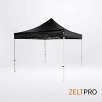 palapine 3x3 - Prekybinės palapinės stogas ir sienos (4 vnt.) komplektas 3x3 Juoda (Black) Zeltpro PROFRAME - 6 nuotrauka