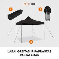 prekybines palapines - Prekybinė palapinė Zeltpro Ekostrong 2x2m, Raudona - 15 nuotrauka