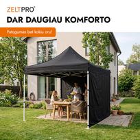 stogine - Prekybinė Palapinė Zeltpro PROFRAME Juoda, 2x2 - 19 nuotrauka