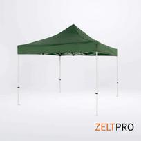 stogine - Prekybinės palapinės stogas ir sienos komplektas Zeltpro PROFRAME, 3x3 m, žalia (Green) - 5 nuotrauka