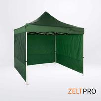 stogine - Prekybinės palapinės stogas ir sienos komplektas Zeltpro PROFRAME, 3x3 m, žalia (Green) - 6 nuotrauka