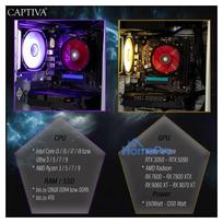 desktop pc - Captiva R98-206 PC AMD Ryzen 7 5700X, 32GB DDR4, 1TB SSD, NVIDIA GeForce RTX 5060, Juodas (Black) - 3 nuotrauka