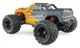 radijo bangomis valdomas zaislas - Amewi MEW4 Monstertruck 4WD 1:16 RTR - 5 nuotrauka