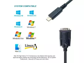 usb adapteris rs232 - Equip Adapteris USB-C -> Seriell RS232-DB9 St/St 1.50m sw - 3 nuotrauka