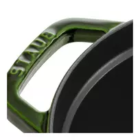 la cocotte - Staub La Cocotte ovalus ketaus puodas 33 cm, 6.7 l, Žalias (Green) - 6 nuotrauka