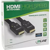 hdmi hdmi kabelis 15m - Kabelis InLine HDMI - HDMI 15m juoda (17515A) - 2 nuotrauka
