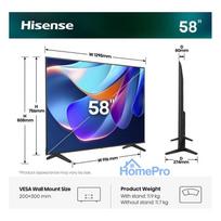 4k televizorius 60hz - Hisense 58A6S - 16 nuotrauka