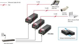 poe injector - LevelOne POI-2002 PoE Injector - 2 nuotrauka