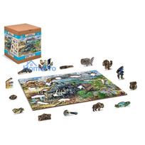 medinis traukinys - Wooden City Medinė dėlionė Traukinys, 200 det. - 7 nuotrauka