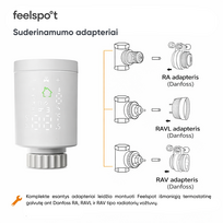 radiatoriaus termostatas - Feelspot TG22.09 Zigbee - 5 nuotrauka
