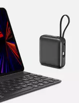 mini power bank - Energea Integra Mini 35, 10000mAh, 35W, pilkas (grey) - 2 nuotrauka