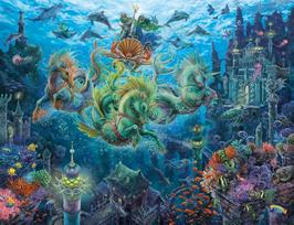 puzzle 2000 - Dėlionė Ravensburger Underwater 17115, 2000 vnt. - 2 nuotrauka