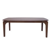 graikiniai riesutai - Kavos staliukas Home4you Haydie, riešuto, 120 cm x 60 cm x 45 cm - 3 nuotrauka