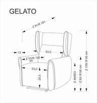 senukai foteliai - Fotelis reglaineris Halmar Gelato, smėlinis (Beige) - 2 nuotrauka