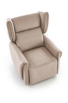 senukai foteliai - Fotelis reglaineris Halmar Gelato, smėlinis (Beige) - 7 nuotrauka