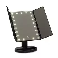 veidrodis su apsvietimu juodas - Extralink makiažo veidrodis su apšvietimu, juodas (Black) - 4 nuotrauka