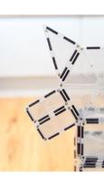 magnetines detales - Connetix - Clear Starter Pack magnetinis konstruktorius, 34 detalių - 11 nuotrauka