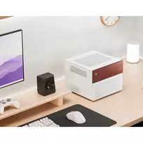 mini itx korpusas - Jonsbo N4 WHITE kompiuterio korpusas „Micro Tower“ Balta - 4 nuotrauka