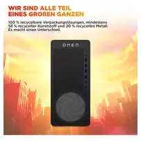 desktop pc - HP Omen 16L TG03-0177ng AMD Ryzen 7 8700F 32GB DDR5 1TB SSD NVIDIA GeForce RTX 5060 Ti Windows 11 Juodas (Black) - 4 nuotrauka