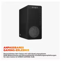 desktop pc - HP Omen 16L TG03-0177ng AMD Ryzen 7 8700F 32GB DDR5 1TB SSD NVIDIA GeForce RTX 5060 Ti Windows 11 Juodas (Black) - 9 nuotrauka
