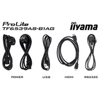 interaktyvi lenta - iiyama ProLite TF6539AS-B1AG 64.5", 4K, Juodas (Black) - 3 nuotrauka