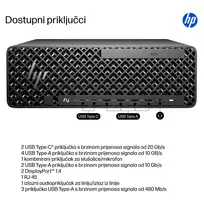 intel core ultra 9 285k - HP Z2 SFF G1i U9-285K ,  Intel Core Ultra 9 285K ,  64GB DDR5 ,  1TB SSD ,  NVIDIA RTX PRO 4000 ,  Juodas (Black) - 20 nuotrauka