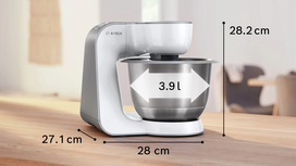 bosch mum5 - Bosch MUM58210 Series 4, Virtuvinis kombainas, 1000 W, Baltas (White) - 2 nuotrauka