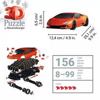 lamborghini huracan - Ravensburger 3D dėlionė Lamborghini Huracán EVO-Arancio, 108 det., 11571 - 2 nuotrauka