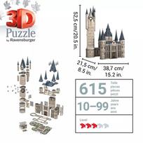 harry potter puzzle - Ravensburger Harry Potter 3D dėlionė Hogvartso pilis, Astronomijos bokštas, 615 det. - 2 nuotrauka
