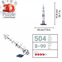3d puzzle - 3D dėlionė Ravensburber Polska Apollo Saturnas V - 2 nuotrauka