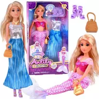 Anlily 2 viename undinėlės princesės lėlė ZA5708