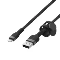 lightning usb a laidas - Belkin USB-A į Lightning kabelis 1m Juodas (Black) CAA010BT1MBK - 2 nuotrauka
