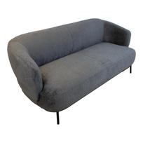 senukai foteliai - Sofa Home4you Gemala, tamsiai pilka, 200 x 84 cm x 82 cm - 3 nuotrauka