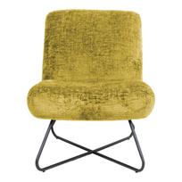 senukai kedes - Fotelis Home4you Farica, geltonas, 74 cm x 65 cm x 84 cm - 3 nuotrauka