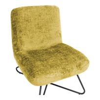 senukai kedes - Fotelis Home4you Farica, geltonas, 74 cm x 65 cm x 84 cm - 5 nuotrauka