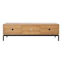 tv stalas 180 - TV staliukas Home4you Cindy, ąžuolo, 180 cm x 40 cm x 55 cm - 2 nuotrauka