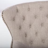 fotelis smelio spalvos - Fotelis Home4you Holmes Beige, 79x85x98 cm - 3 nuotrauka