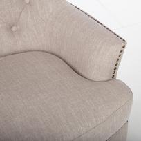 fotelis smelio spalvos - Fotelis Home4you Holmes Beige, 79x85x98 cm - 4 nuotrauka