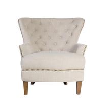 fotelis smelio spalvos - Fotelis Home4you Holmes Beige, 79x85x98 cm - 7 nuotrauka