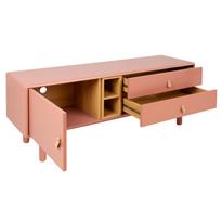 komoda 180 - TV staliukas Home4you Iris, baltas, 180 cm x 40 cm x 55 cm - 2 nuotrauka