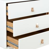 komoda 180 - TV staliukas Home4you Iris, baltas, 180 cm x 40 cm x 55 cm - 4 nuotrauka