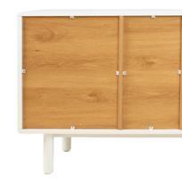 komoda 180 - TV staliukas Home4you Iris, baltas, 180 cm x 40 cm x 55 cm - 5 nuotrauka