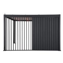 stogine - Žaliuzių sienelė pavėsinei Home4you MIRADOR-111, 4 m, tamsiai pilka (Dark Grey) - 2 nuotrauka