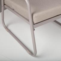 lauko stalai senukai - Lauko baldų komplektas MACOS Sofa, stalas ir 2 kėdės Smėlio - 6 nuotrauka