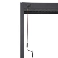 pavesine 3x3 - Lauko pavėsinė Home4you Mirador-88, 3x3,6x2,4, pilka - 3 nuotrauka