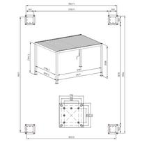 sodo pavesines - Pavėsinė Mirador, 3x4 m, balta - 2 nuotrauka