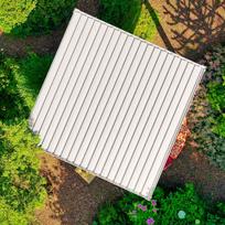 sodo pavesines - Pavėsinė Mirador, 3x4 m, balta - 6 nuotrauka